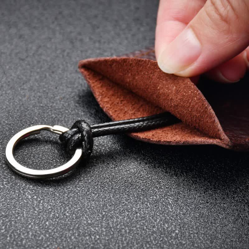 Mini Creative Portable Pull-out Leather Key Case - Image 6