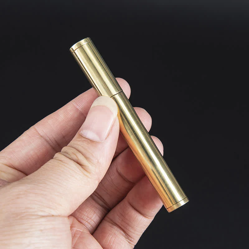 Mini Gold Long Stick Cigarette Shape Refillable Kerosene Lighter - Image 3