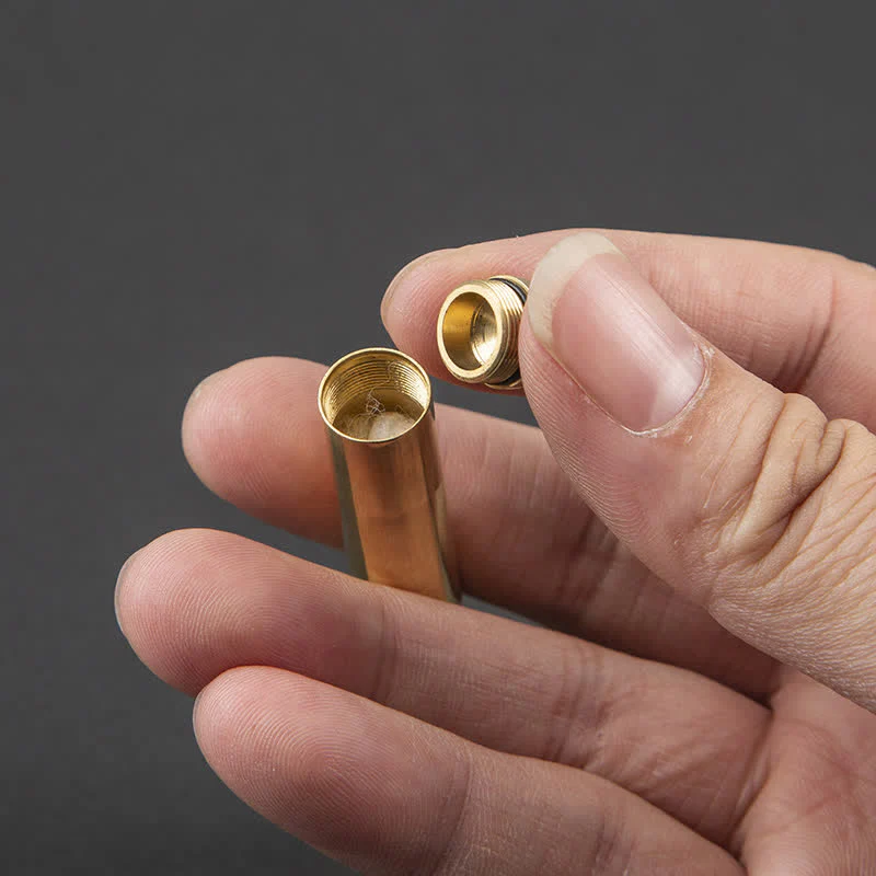 Mini Gold Long Stick Cigarette Shape Refillable Kerosene Lighter - Image 4