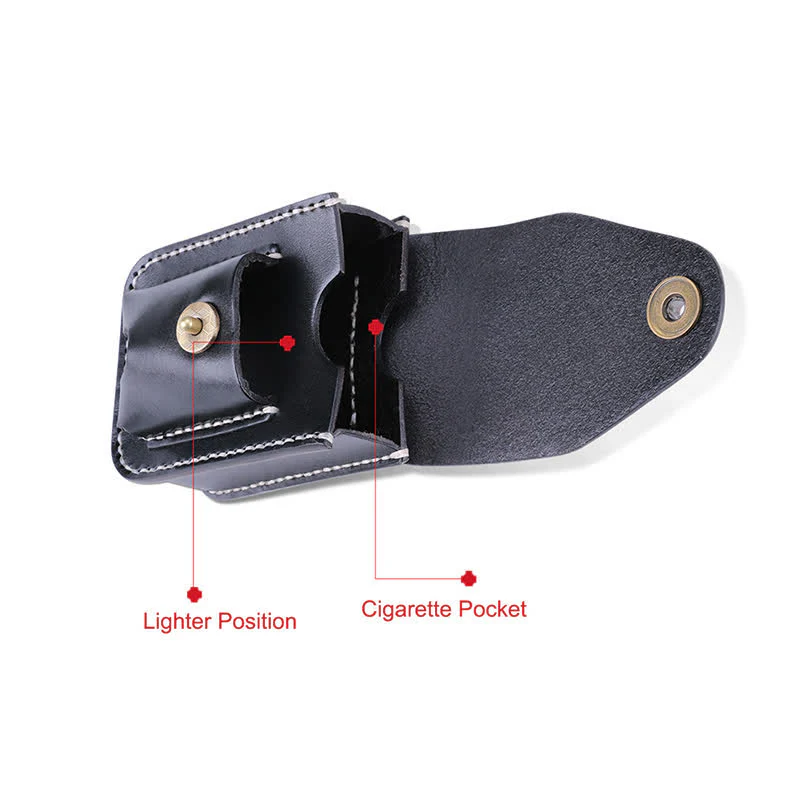 Mini Portable Cigarette Case Leather Belt Bag - Image 10