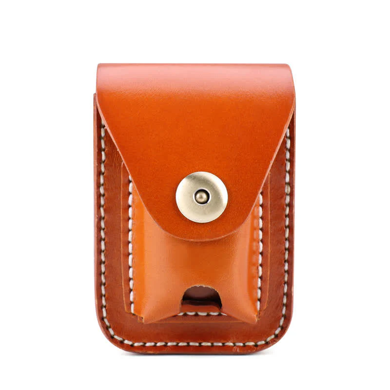 Mini Portable Cigarette Case Leather Belt Bag - Image 12