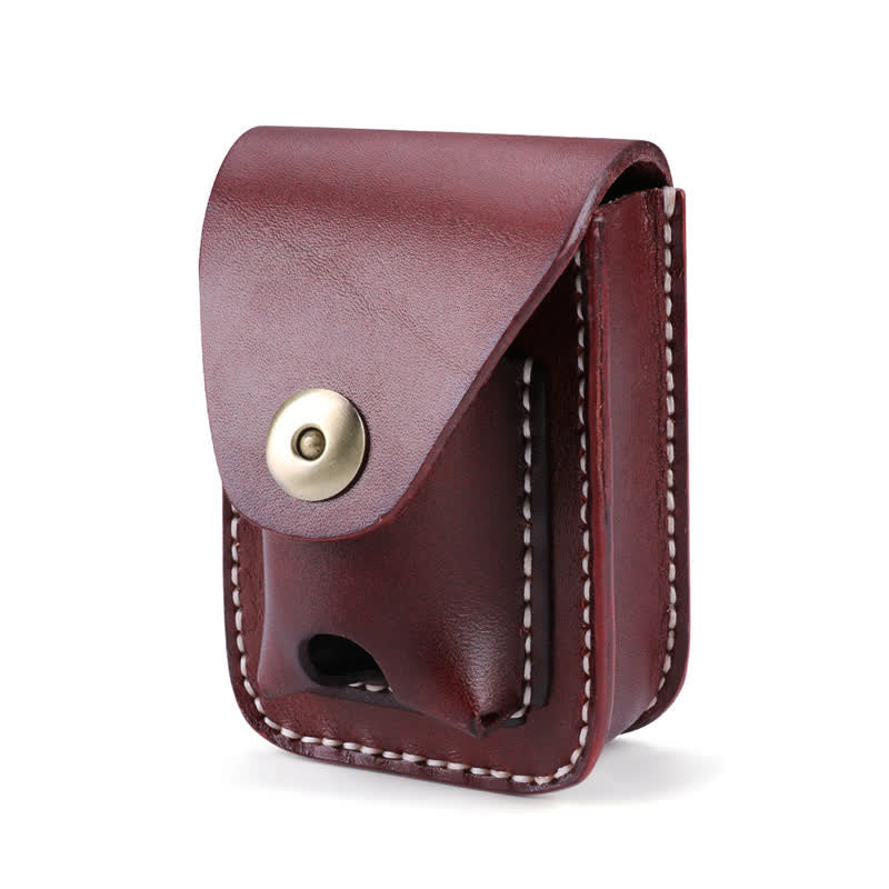 Mini Portable Cigarette Case Leather Belt Bag - Image 3