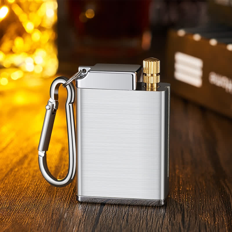 Mini Rectangle 2-in-1 Portable Ashtray Matchstick Kerosene Lighter - Image 13
