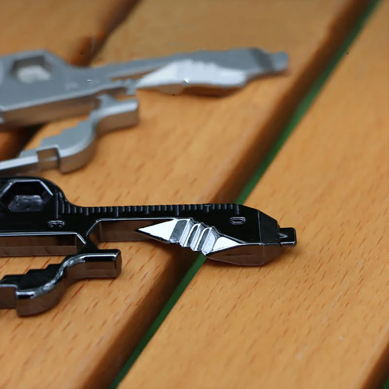 Mini Utility 11 In 1 Key-Shaped Common Tools Keychain - Image 13