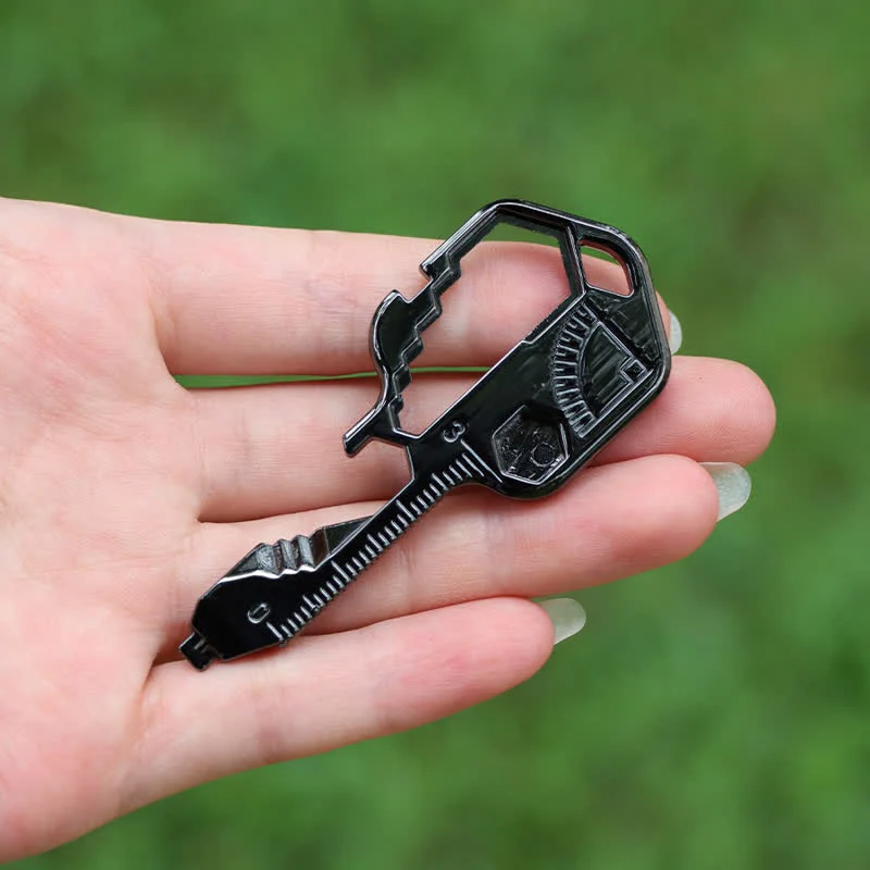 Mini Utility 11 In 1 Key-Shaped Common Tools Keychain - Image 15