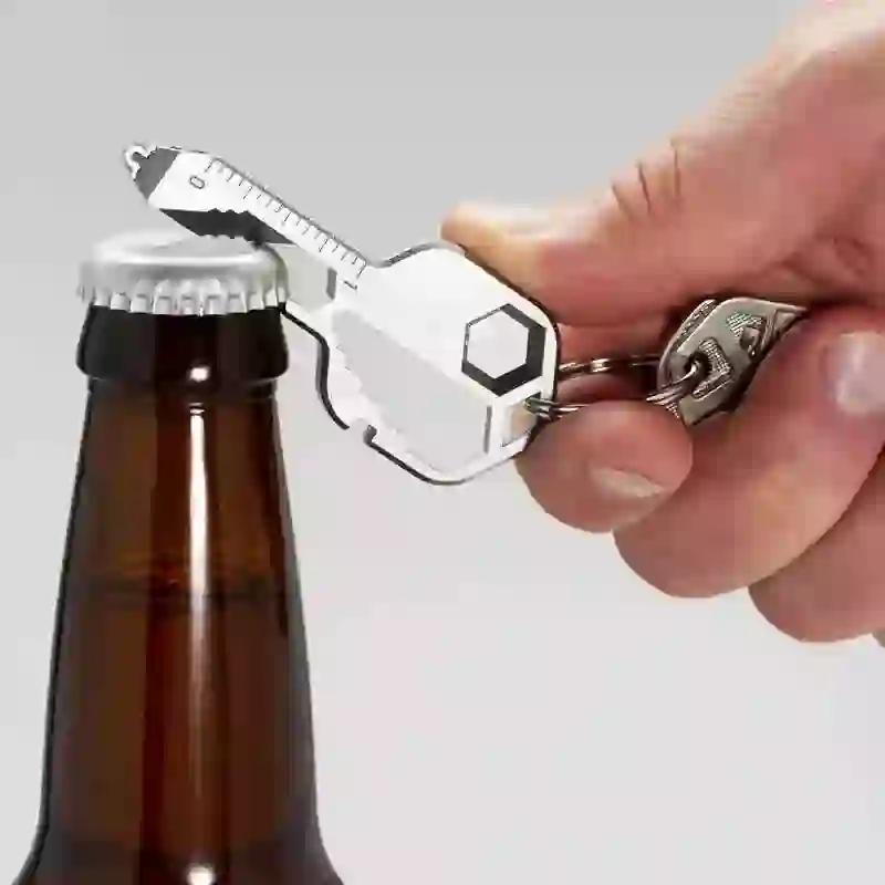 Mini Utility 11 In 1 Key-Shaped Common Tools Keychain - Image 5