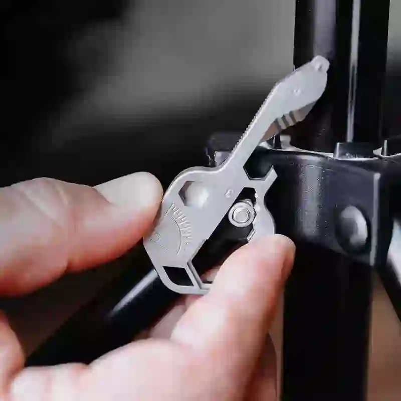 Mini Utility 11 In 1 Key-Shaped Common Tools Keychain - Image 7