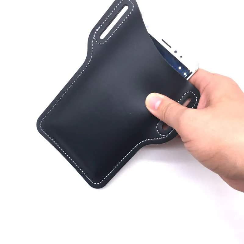 Mobile Phone Holster Leather Loop Case Belt Bag - Image 8