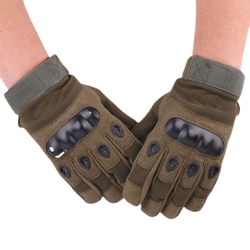 Motorcycle Riding Thicken Fleece-lined Tactical Gloves - Image 3