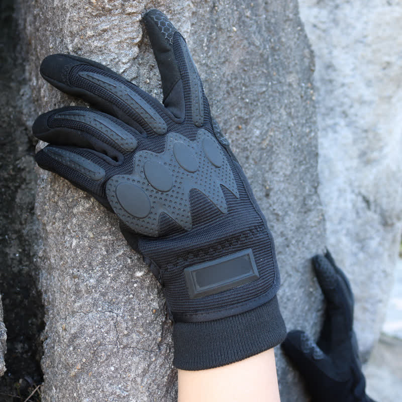 Outdoor Mountaining Full Finger Black Tactical Gloves - Image 2