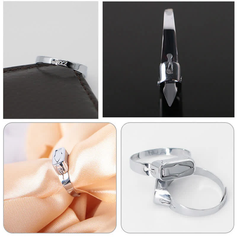 Multi-Functional Hidden Knife Opening Adjustable Ring - Image 4