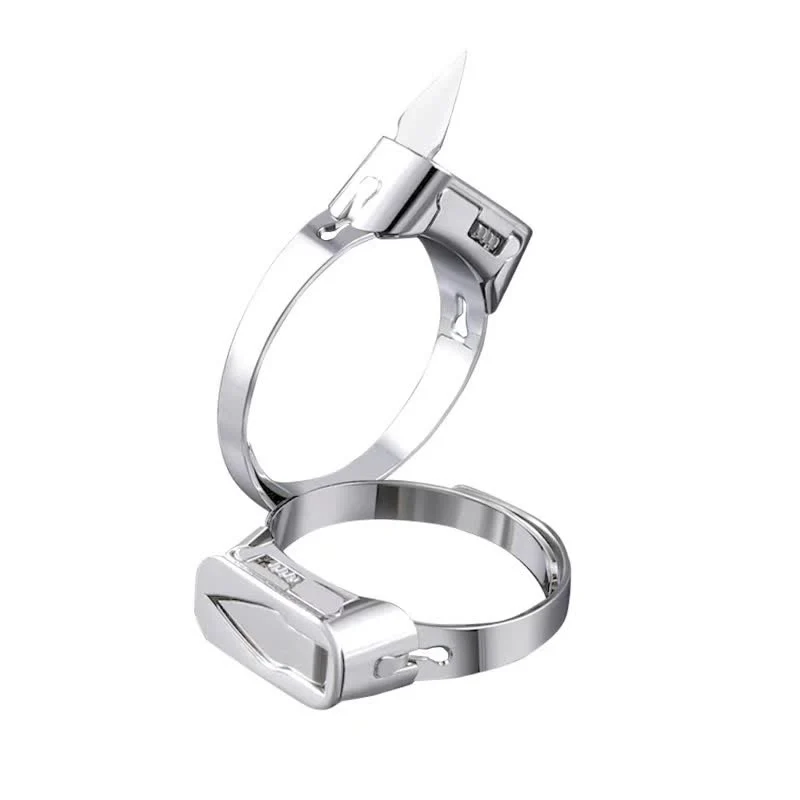 Multi-Functional Hidden Knife Opening Adjustable Ring - Image 6