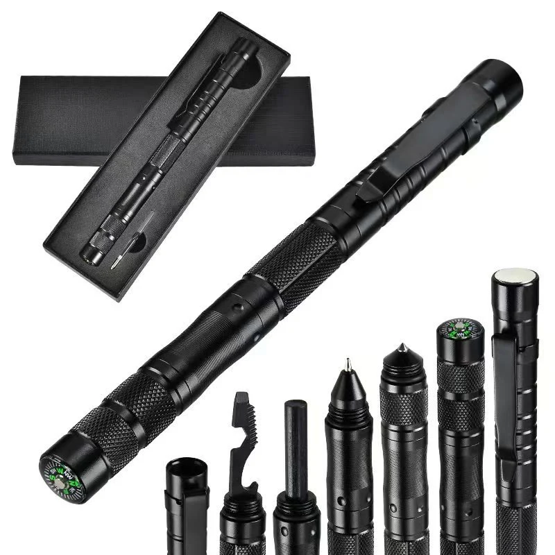 Multi-Functional Ignition Stick Compass Survival EDC Tactical Pen