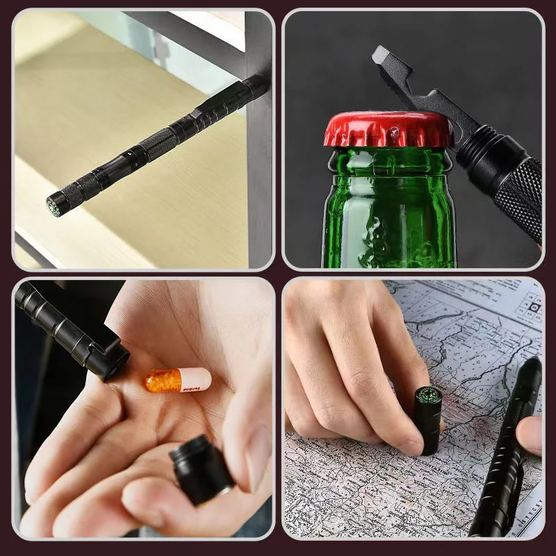 Multi-Functional Ignition Stick Compass Survival EDC Tactical Pen - Image 4