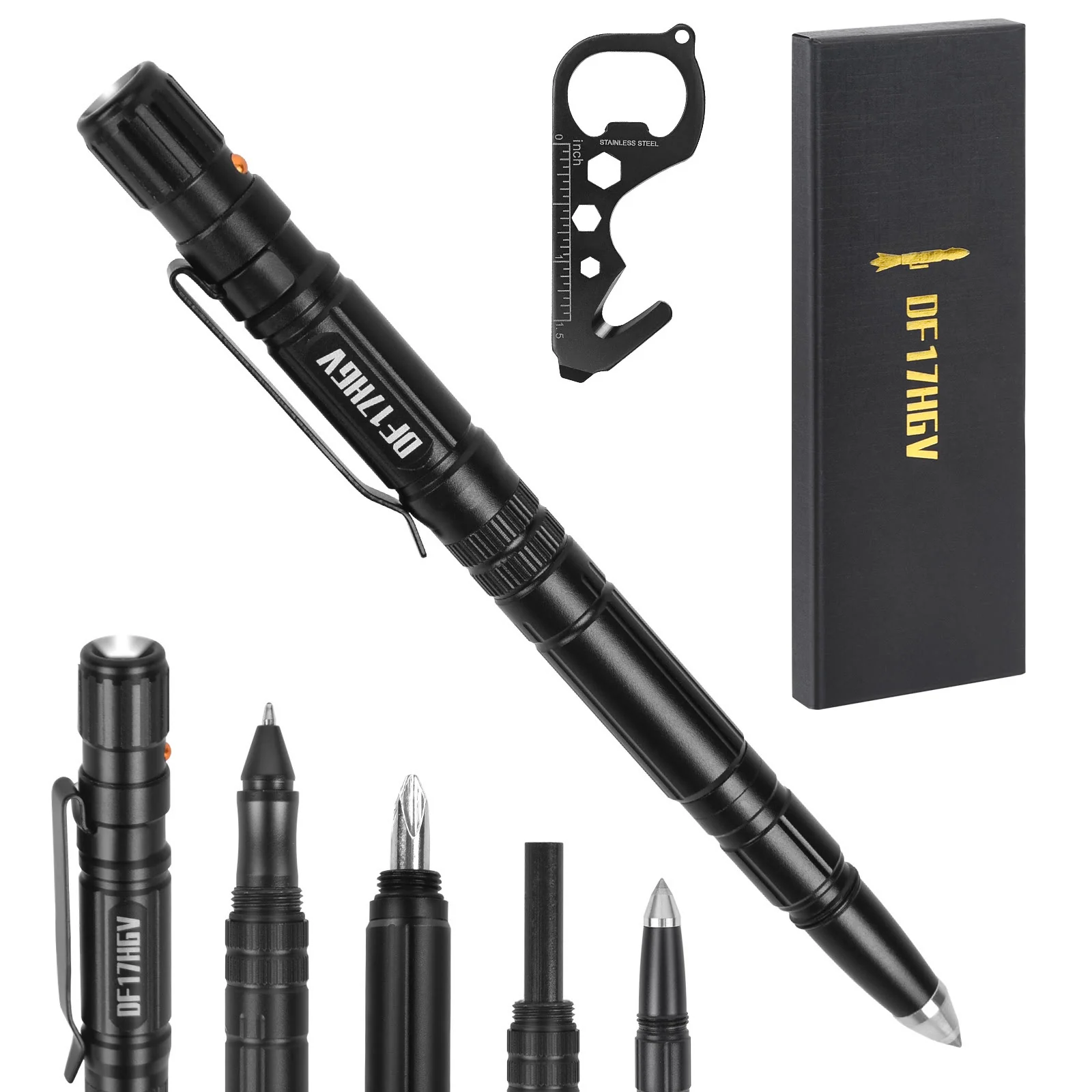 Multi-Functional Lighting Writing Survival EDC Tactical Pen