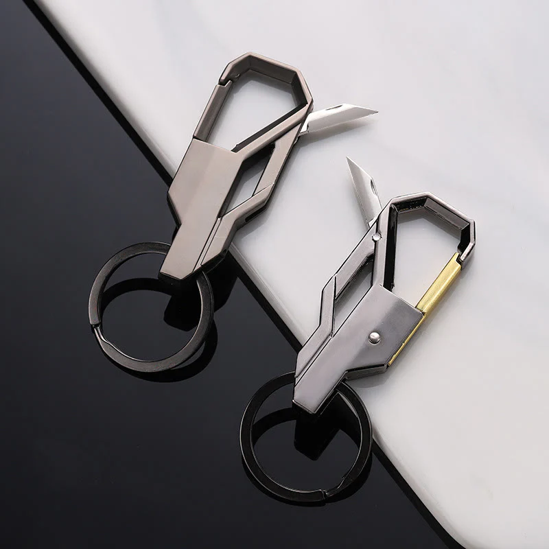 Multi Functional Practical Metal Keychain With Knife