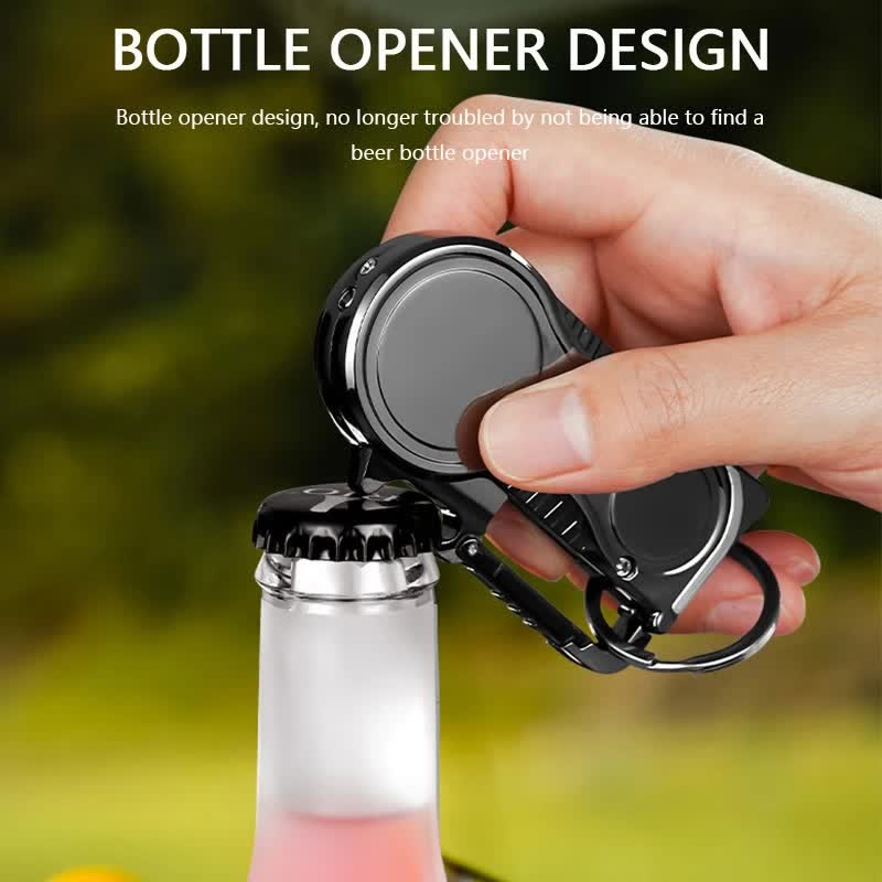 Multi-purpose Compass Watch Portable Keychain Butane Lighter - Image 7