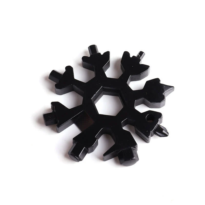 Multi-Tool 18-in-1 Snowflake Shape Spanner Keychain - Image 6
