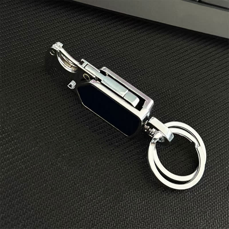 Multifunction 360 Degree Rotatable Keychain With Knife - Image 9