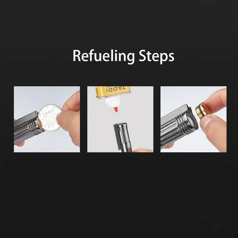 Multifunctional Bottle Opener Matchstick Refillable Oil Lighter - Image 10