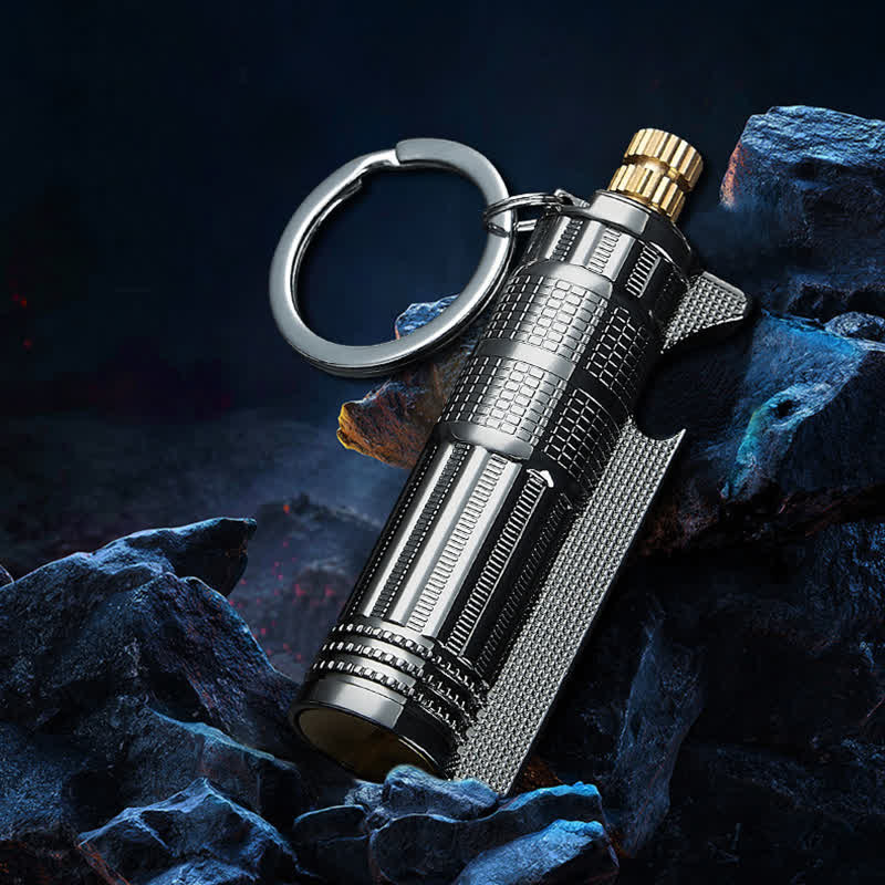 Multifunctional Bottle Opener Matchstick Refillable Oil Lighter - Image 3
