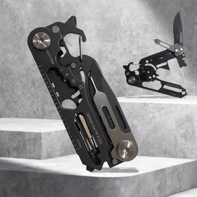 Multifunctional EDC-Tool Portable Folding Knife Keychain
