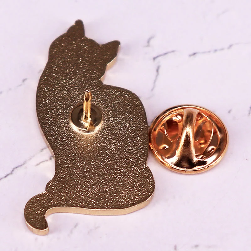 Mystical Starry Sky Cat Enamel Pin Brooch - Image 2