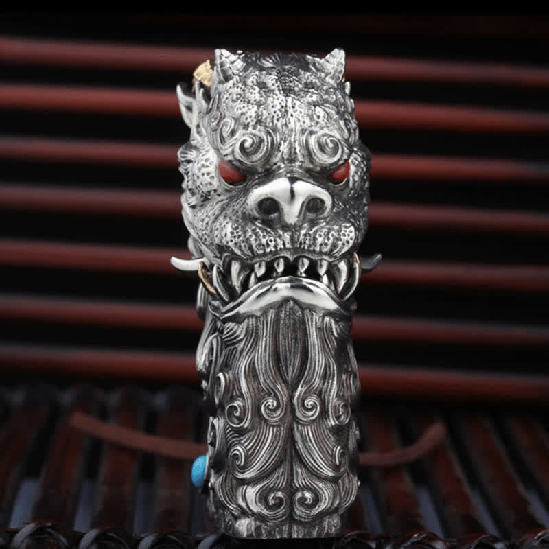 Mythical Dragon Beast Refillable Kerosene Lighter - Image 3