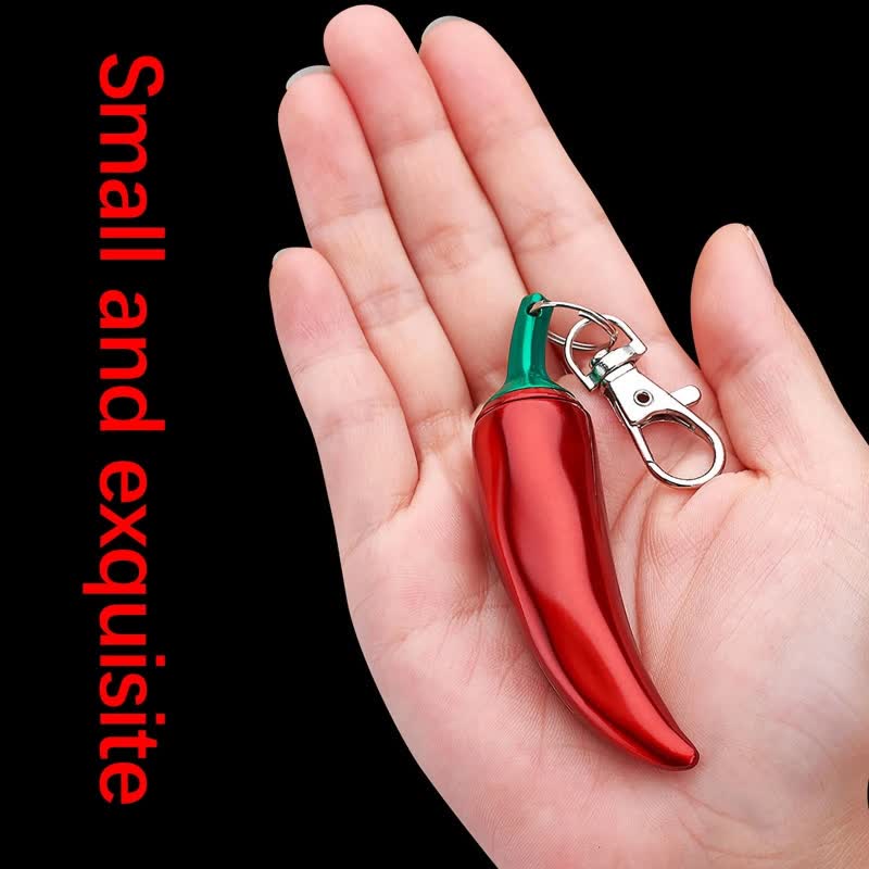 Novel Chili Shaped Permanent Match Keychain Kerosene Lighter - Image 6