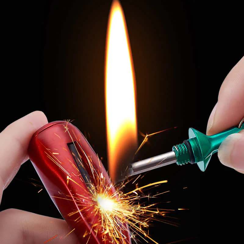 Novel Chili Shaped Permanent Match Keychain Kerosene Lighter - Image 8