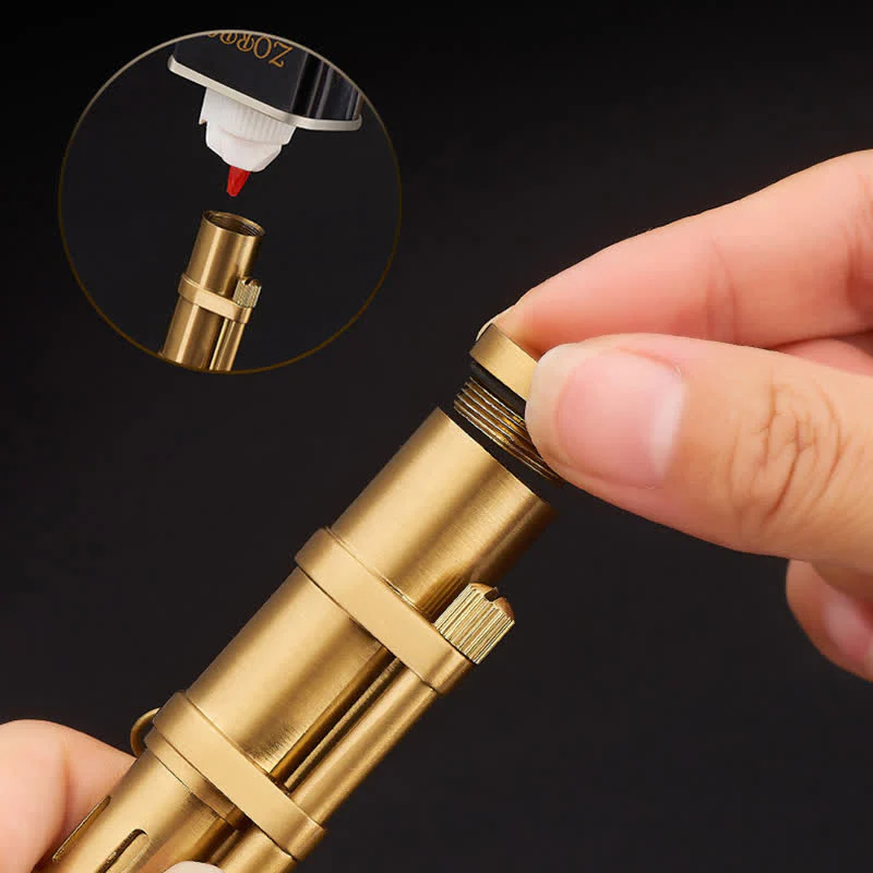 Novelty Bamboo Shape Refillable Kerosene Lighter - Image 6