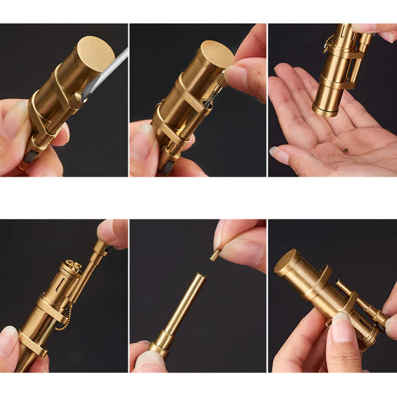 Novelty Bamboo Shape Refillable Kerosene Lighter - Image 7