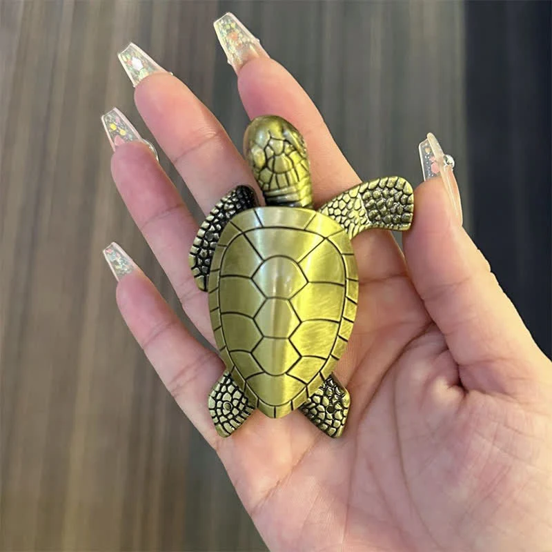 Novelty Mini Cute Turtle Refillable Kerosene Lighter - Image 4