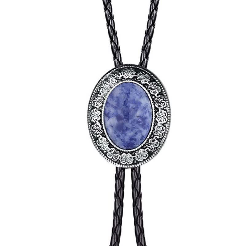 Novelty Rodeo Natural Stone Design Bolo Tie - Image 14