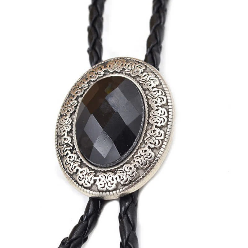 Novelty Rodeo Natural Stone Design Bolo Tie - Image 4