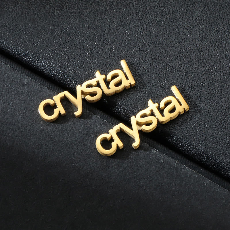 One Pair Of Gold Custom Your Name Personalized Brooch Cufflinks - Image 7