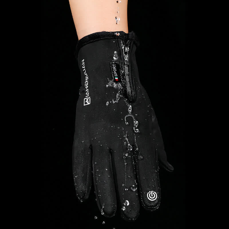 Openable Fingers Flap Zippered Anti-Slip Workout Gloves - Image 4