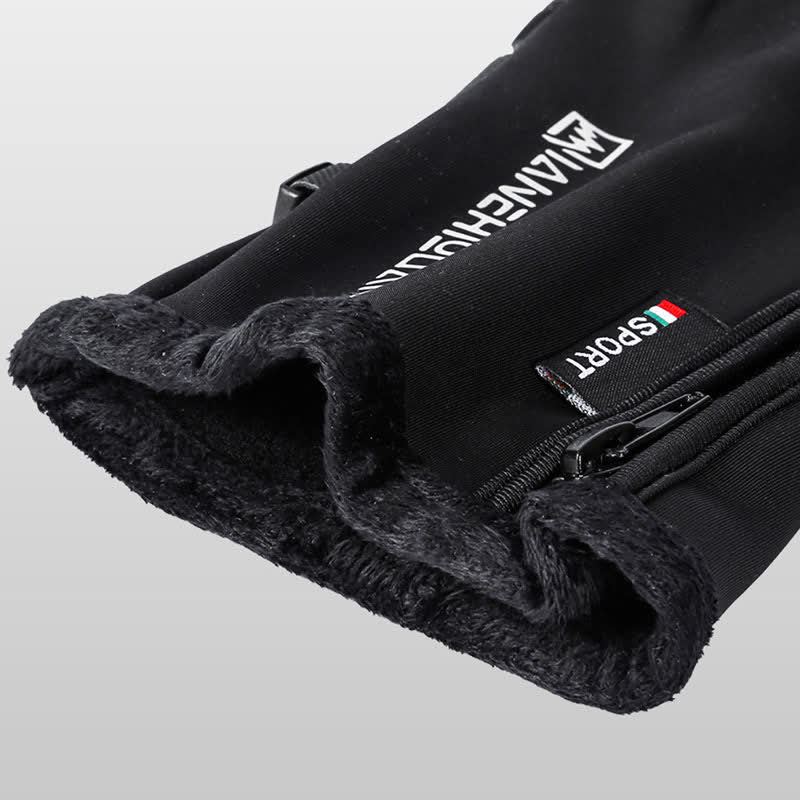 Openable Fingers Flap Zippered Anti-Slip Workout Gloves - Image 6