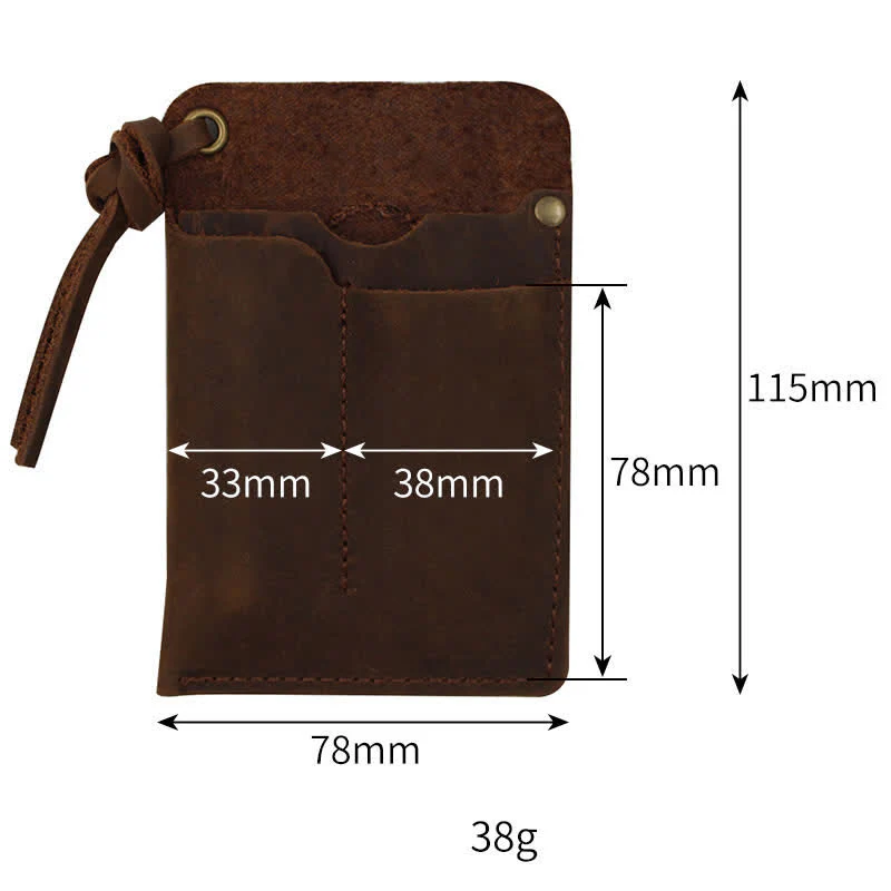 Outdoor Carry Handy Portable EDC Leather Belt Bag - Image 5