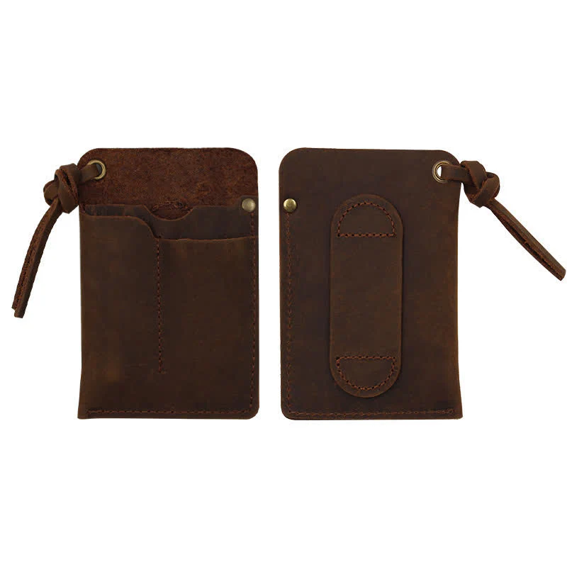 Outdoor Carry Handy Portable EDC Leather Belt Bag - Image 8