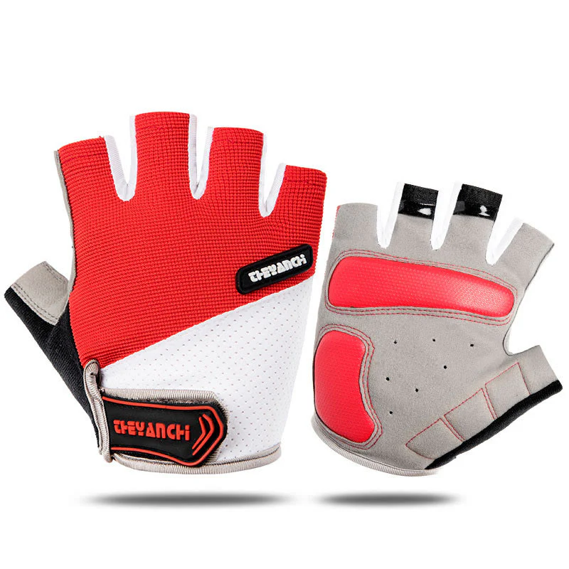 Outdoor Cycling Unisex Anti-Slip Half finger Gloves - Image 11
