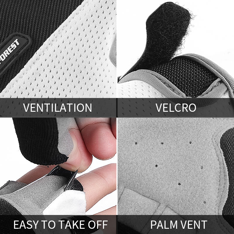 Outdoor Cycling Unisex Anti-Slip Half finger Gloves - Image 9