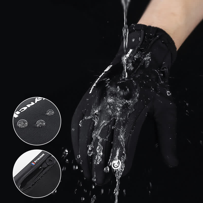 Outdoor Cycling Waterproof Zipper Tactical Gloves - Image 12