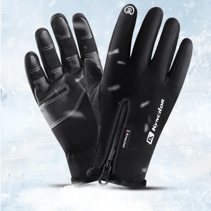 Outdoor Cycling Waterproof Zipper Tactical Gloves - Image 3