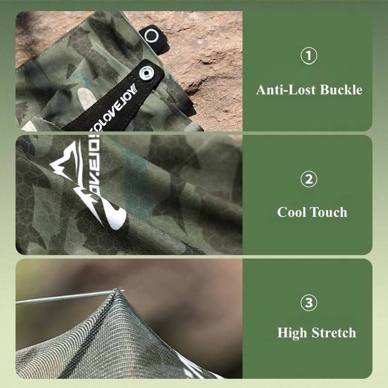 Outdoor Fishing UV Protective Half Finger Ice Silk Fabric Gloves - Image 9