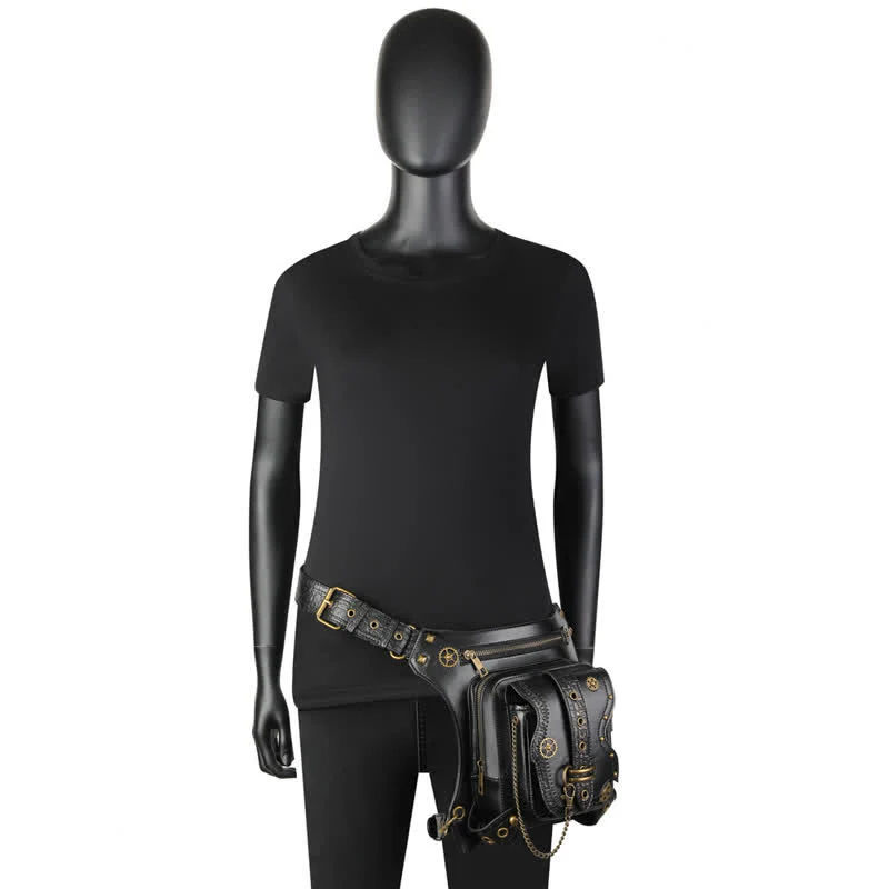 Outdoor Gear Steampunk Chain Waist Leg Bag - Image 3