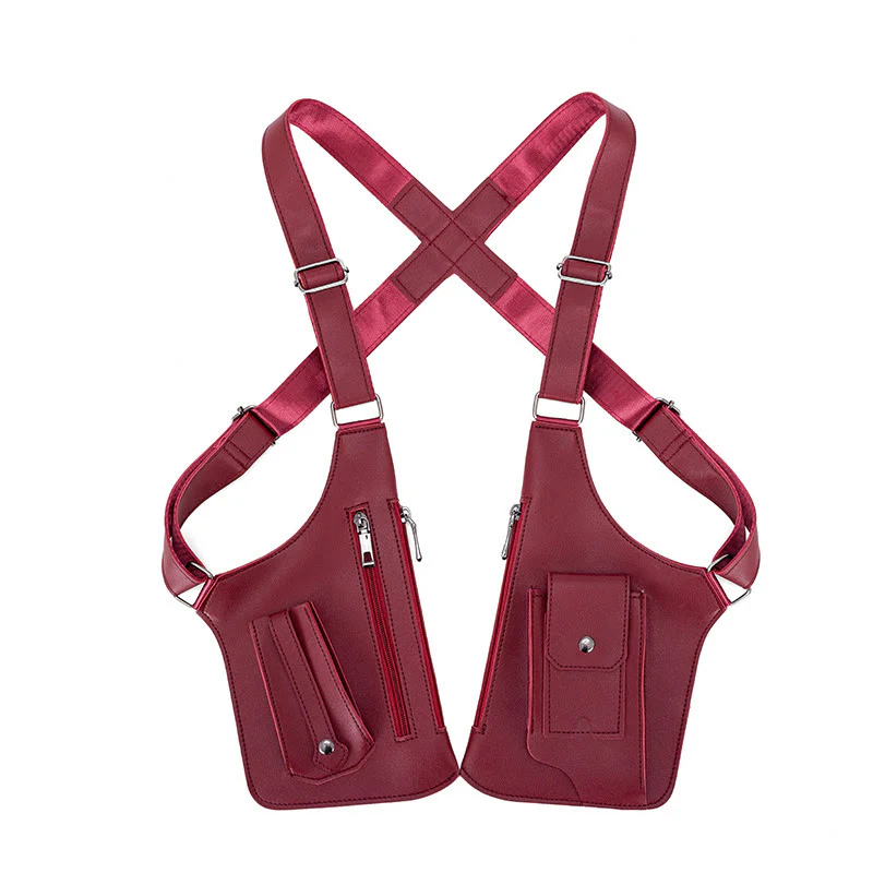 Outdoor Multi-Pocket High-Capacity Leather Underarm Shoulder Bag - Image 10