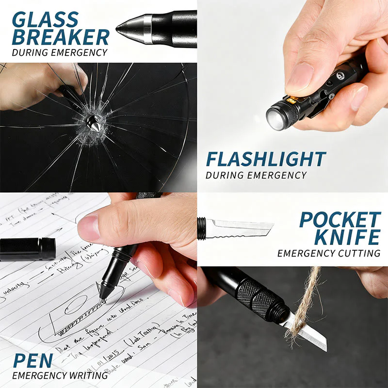 Outdoor Self-Protection Window-Breaker Small Knife Tactical Pen - Image 3