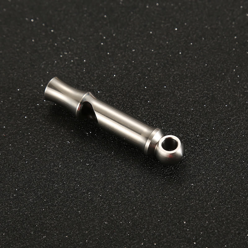 Outdoor Titanium Alloy EDC-Tool Single Tube High Decibel Whistle - Image 7