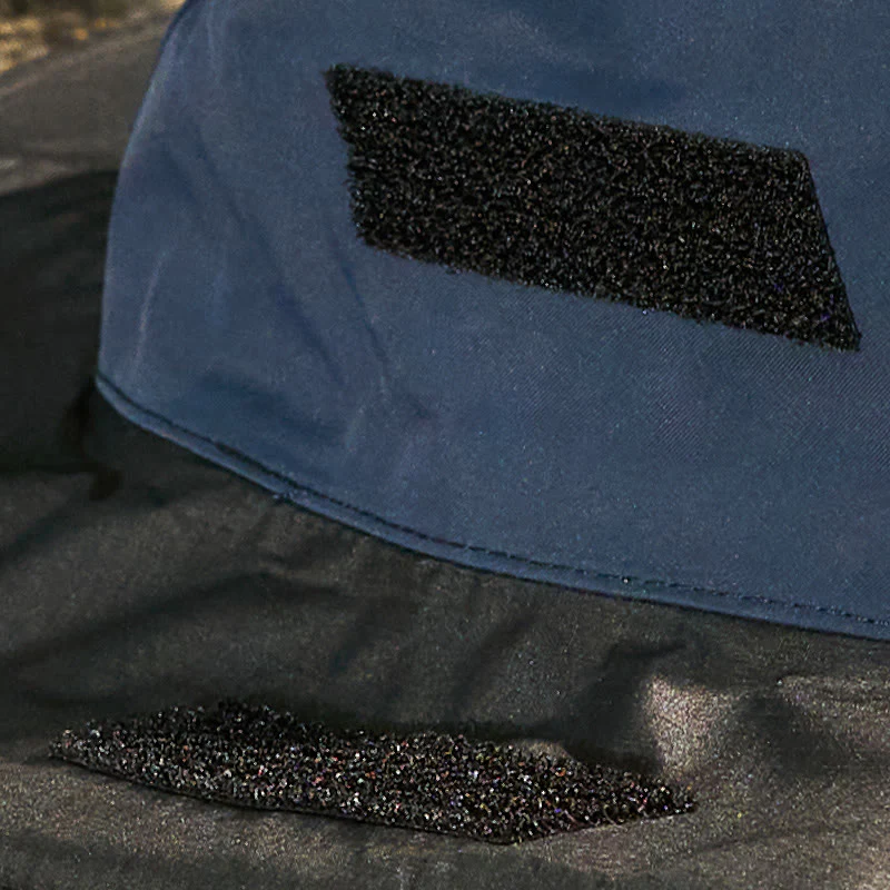 Outdoor Waterproof Sunscreen Breathable Color Blocked Fisherman Hat - Image 4